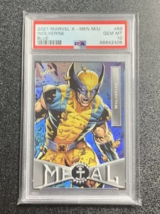 2021 Marvel X-Men Metal ๐ฅ Wolverine BLUE FX PSA 10 ๐ฅ - Picture 1 of 2