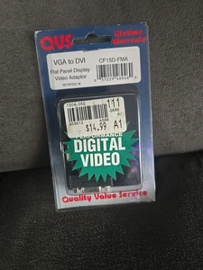 QVS CF15D-FMA DVI to VGA Monitor Video Adaptor HD 15F / DVI M - Picture 1 of 4