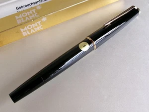 Pluma Estilográfica Montblanc 320 Negra GT 14K F Nuevo en Caja - Imagen 1 de 13
