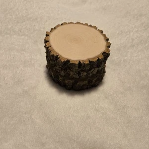 Hackberry Handmade Wood Coasters Live Edge Set of Four Farmhouse Country Rustic - Picture 1 of 9