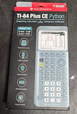 Texas Instruments TI-84 Plus CE Graphing Calculator, Fractal Frost S4 - Image 1 of 3