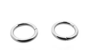 PAIR OF 16G 5/16 SMOOTH CBR RINGS BODY JEWELRY SEGMENT RING LIP EARRING SEPTUM - Picture 1 of 1