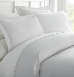 Lucid Dreams Patterned Duvet Cover Set King/Cal King Gray Stripe - Picture 1 of 4