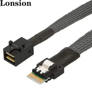 Cable adaptador PCIE 4.0 Slimline SAS SFF-8654 4i a Mini SAS HD SFF-8643 - Imagen 1 de 17