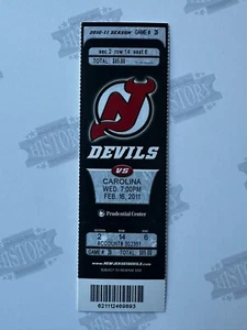 2011 Carolina Hurricanes at New Jersey Devils Ticket 2/16/11 Kovalchuk Goal - Picture 1 of 1