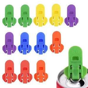 6 Pack Manual Easy Can Opener Soda Beer Beverage Can Top Ring Opener Tool - Picture 1 of 7