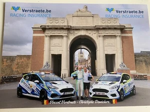 Carte postale Postcard FORD Fiesta RALLY WRC BELGIQUE YPRES 2022 - Picture 1 of 1