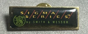 Vintage Smith & Wesson S&W Sigma Series Hat Lapel Tac Gun Pin Pinback New - Picture 1 of 8