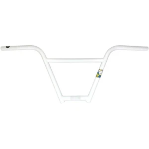 S&M BMX FU 4pc BARS WHITE HANDLEBAR 4130 CHROMOLY - Picture 1 of 1