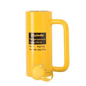 10T 4" Stroke Hydraulic Cylinder Jack Solid Single Acting Hydraulic Lifting Jack - Picture 1 of 7