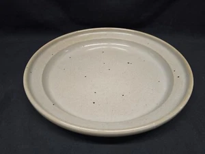 Dansk Nielstone Sugar Sand Brown Drip Spots Gray Deep Round Platter 13.25 Inch - Picture 1 of 13