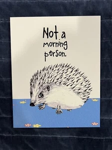 Peste da parete nuova "Non una persona del mattino" riccio pithitude - Foto 1 di 2