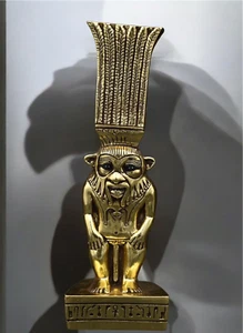 Seltene altägyptische Antiken Statue Gottes Bes God Of Fun Pharaonisch v. Chr. - Bild 1 von 6