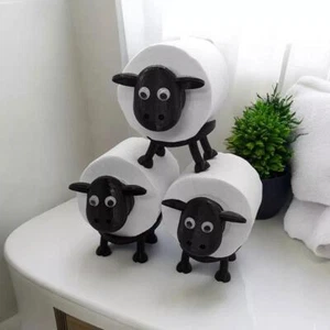Funny Sheep Toilet Paper Holder, Quirky Bathroom Decor Unique Loo Roll Storages - Picture 1 of 12