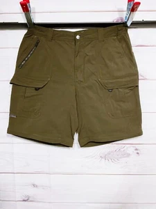 Columbia Mens Cargo Shorts Size 40 Green Mid-Rise Pockets - Picture 1 of 6