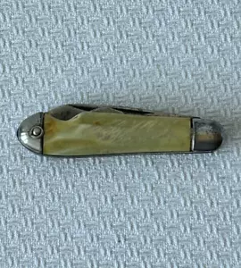 Vintage Ca. 1940 Hammer Brand Two Blade Keychain / Fob Knife - Picture 1 of 13