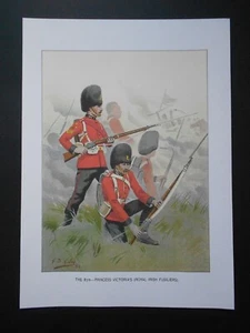 MILITARY PRINT-VICTORIAN ARMY 1888-87TH PRINCESS VICTORIA-ARTIST G D GILES - Picture 1 of 1