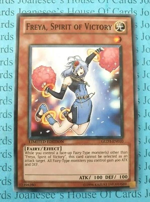 Freya, Spirit of Victory GLD3-EN010 Yu-Gi-Oh Card Limited Edition New - Image 1 of 3