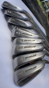 Dunlop DDH II (2 thru PW) 9pc Iron Set RH ~ Dynamic Steel Shafts, Need New Grips - Picture 1 of 24