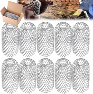 Fallrohrschutz 10PCS Rinnensieb Dachrinnenschutz Blättersieb Blätterschutz Alumi - Bild 1 von 7