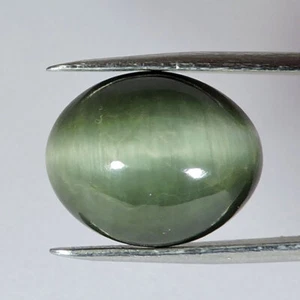 22.80Cts Great Genuine Cat's Eye Quartz Oval Shape Cabochon Loose Gemstone - Picture 1 of 2