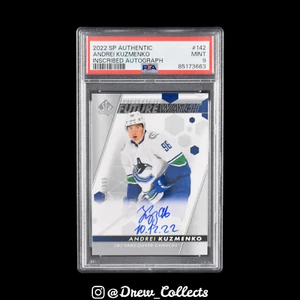 2022 Sp Autentico #142 Andrei Kuzmenko Vancouver Canucks Autografo Scritto - Foto 1 di 2