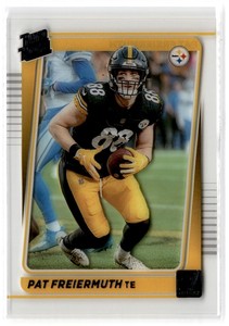 2021 Panini Clearly Donruss Rated Rookie Pat Freiermuth #81 RC Pittsburgh
