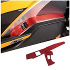 Red Carbon Kit Car Window Lift Switch Button Frame Trim For Corvette C7 2014-19