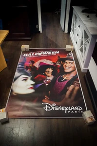 Póster de turismo vintage original 2018 de Disneyland 🏰 halloween b refugio francés - Imagen 1 de 7