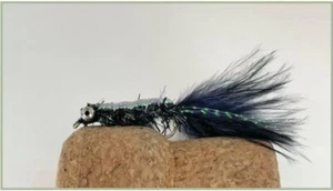 Black Gladiator Trout Flies, Size 10, Trout Flies, Lures, Choose Quantity, - Picture 1 of 1