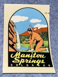 Vintage Original Lindgran-Turner Co. Aufkleber Souvenir Manitou Springs Colorado NOS - Bild 1 von 7
