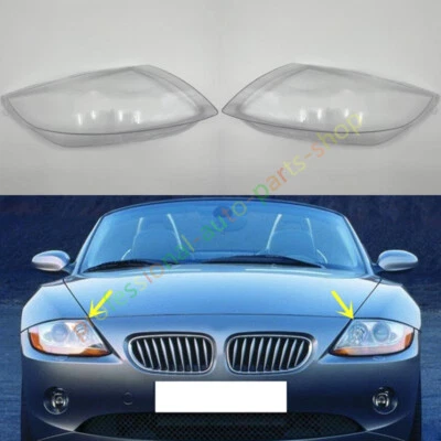 Cubierta de lente transparente para faros laterales + pegamento BMW Z4 E85 2004-2008 Foto 1 de 4