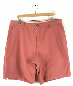 Pantaloncini estivi uomo IZOD taglia 38 vita salmone chino cotone nuovi con etichette - Foto 1 di 5
