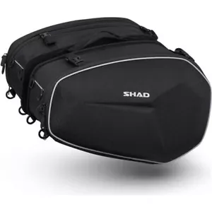 Saddlebag Motorcycle SHAD Expandable E48 Capacity 2 Helmets - Picture 1 of 6
