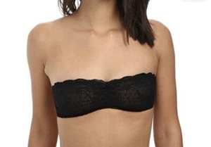 Reggiseno trasversale essenziale in pizzo senza etichette $20: nero XS - Foto 1 di 5