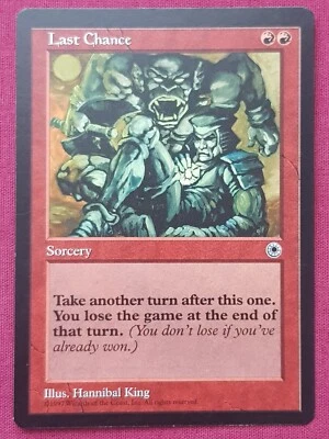 Magic The Gathering PORTAL LAST CHANCE red card MTG - Image 1 of 2