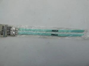 TIOGA SUGINO MTB WOVEN NYLON TOE STRAPS -BIANCHI CELESTE- EXTRA LONG - NOS - NIP - Imagen 1 de 4