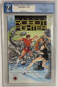 MAGNUS ROBOT FIGHTER #1 PGX 9.8 1991 VALIANT COMICS TRADING CARDS INSIDE CGC