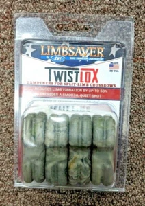 *NEW* LimbSaver BLACK Twistlox Split-Limb Dampeners 4-Pack - Picture 1 of 3