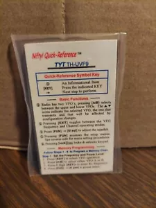 Nifty! Quick-Reference TYT TH-UVF9 ~~~NEW!!~~ - Picture 1 of 3