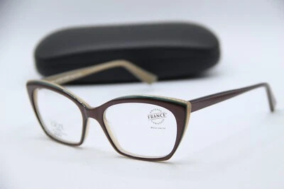 НОВЫЙ JEAN LAFONT GRACIEUSE 5155 КОРИЧНЕВЫЙ ОЛИВКОВЫЙ ПОДЛИННЫЙ ОПРАВЫ ОЧКИ 53-16 - Изображение 1 из 4