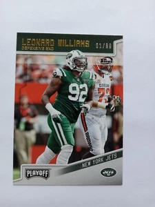 2018 Playoff 1st Down #150 Leonard Williams  #D 01/99  FIRST ONE MADE  - Picture 1 of 2