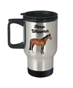 Horse Whisperer Travel Mug - Funny Tea Hot Cocoa Coffee Insulated Tumbler -... - Picture 1 of 2
