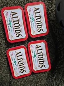 Lot of 4 Empty Altoids Tins for Fishing, Sewing, Crafts Storage, Camping, Pocket - Picture 1 of 2