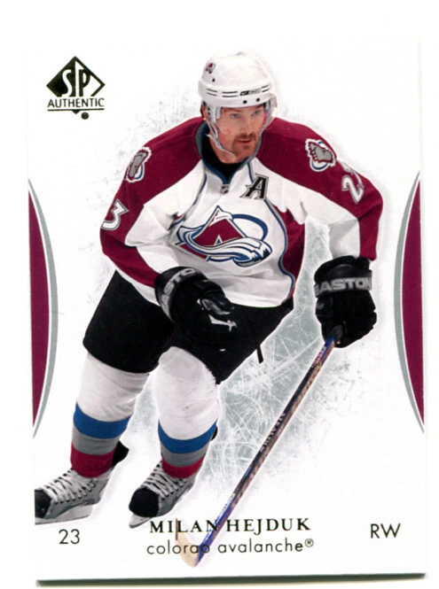 2007-08 SP Authentic Milan Hejduk Card #72 Colorado Avalanche - Image 1 of 1