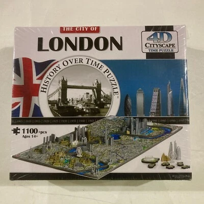 Rompecabezas The City of London 4D CityScape History Over Time 1100+ piezas nuevo Foto 1 de 3