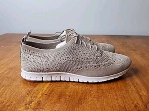 Cole Haan 2.ZeroGrand Rye Gray Wingtip Oxfords Dress Shoes Womens Size 9B - Picture 1 of 13