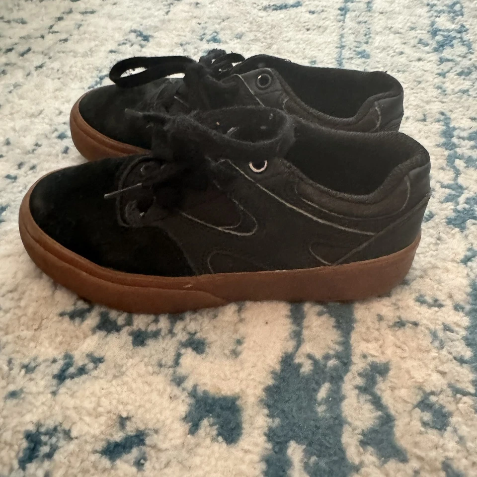 Sapatos de Skate Josh Kalis DC Meninos Meninas Preto Couro/Camurça/Lona Tamanho 13k - Imagem 1 de 4