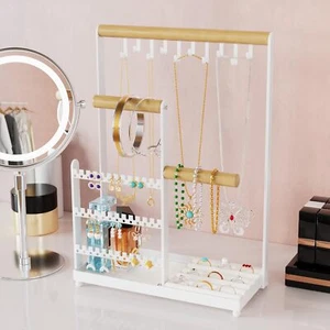 Jewelry Organizer, Holder Organizer w/36 Earring and White  - Picture 1 of 7