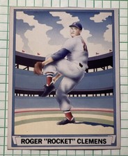 1988 Baseball Cards Magazine Repli- BBC #1 ROGER CLEMENS hand cut
